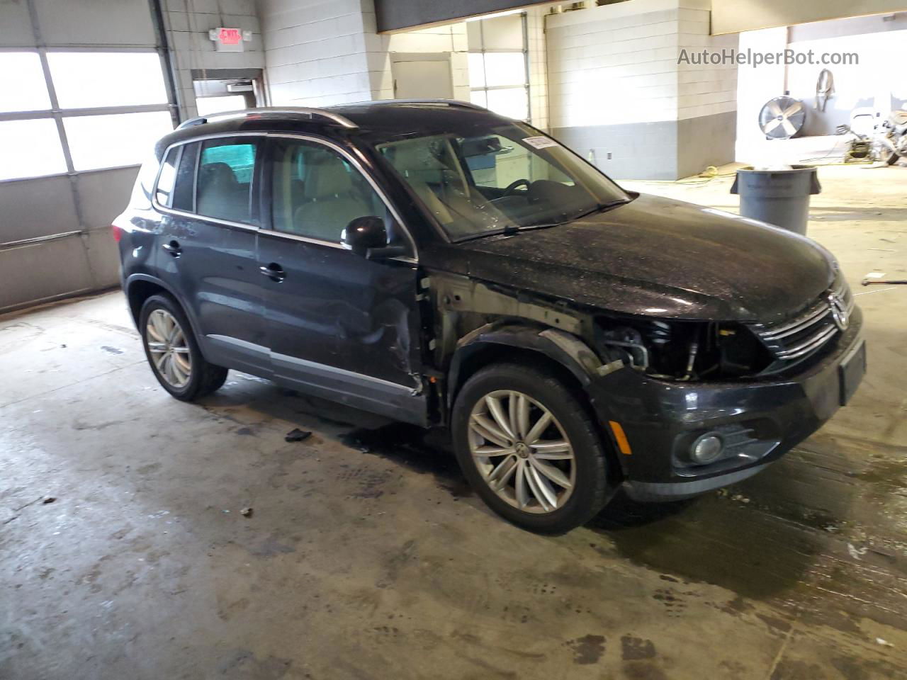 2013 Volkswagen Tiguan S Black vin: WVGAV3AXXDW588314