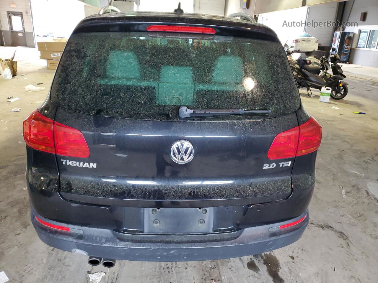 2013 Volkswagen Tiguan S Black vin: WVGAV3AXXDW588314