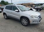 2010 Volkswagen Tiguan S Silver vin: WVGAV7AX0AW000066