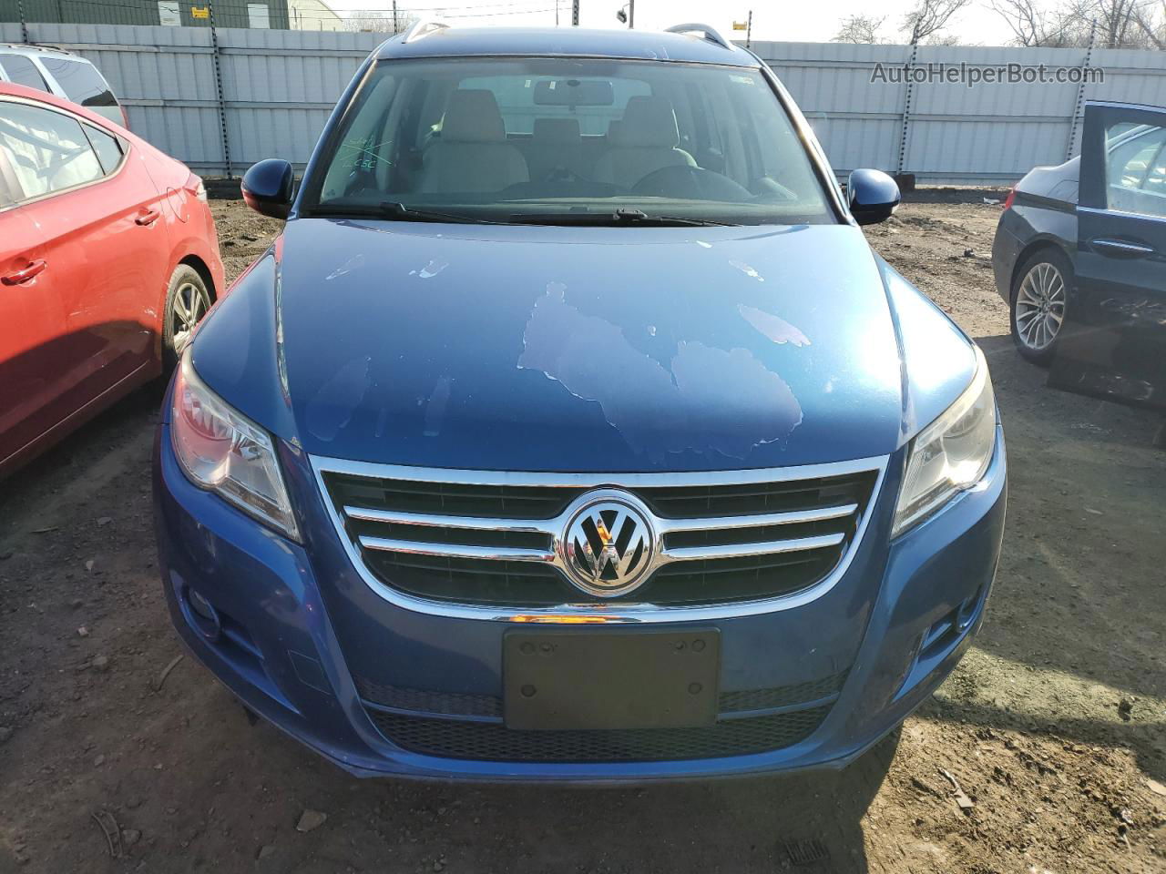 2010 Volkswagen Tiguan S Blue vin: WVGAV7AX0AW000620