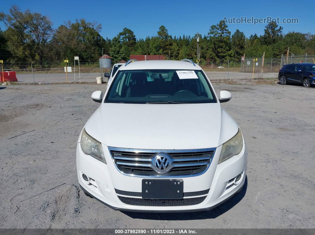 2010 Volkswagen Tiguan Wolfsburg Edition White vin: WVGAV7AX0AW002612