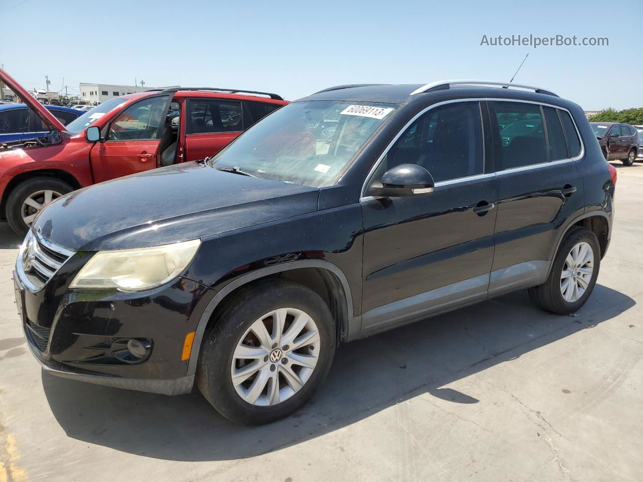 2010 Volkswagen Tiguan S Black vin: WVGAV7AX0AW503385