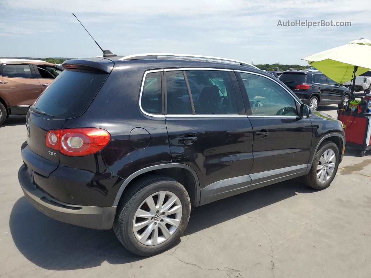 2010 Volkswagen Tiguan S Black vin: WVGAV7AX0AW503385