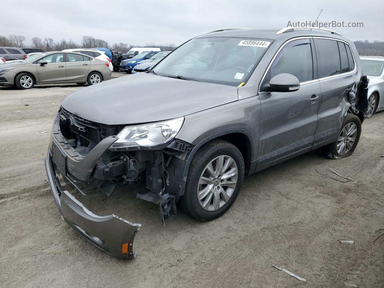 2010 Volkswagen Tiguan S Gray vin: WVGAV7AX0AW504780