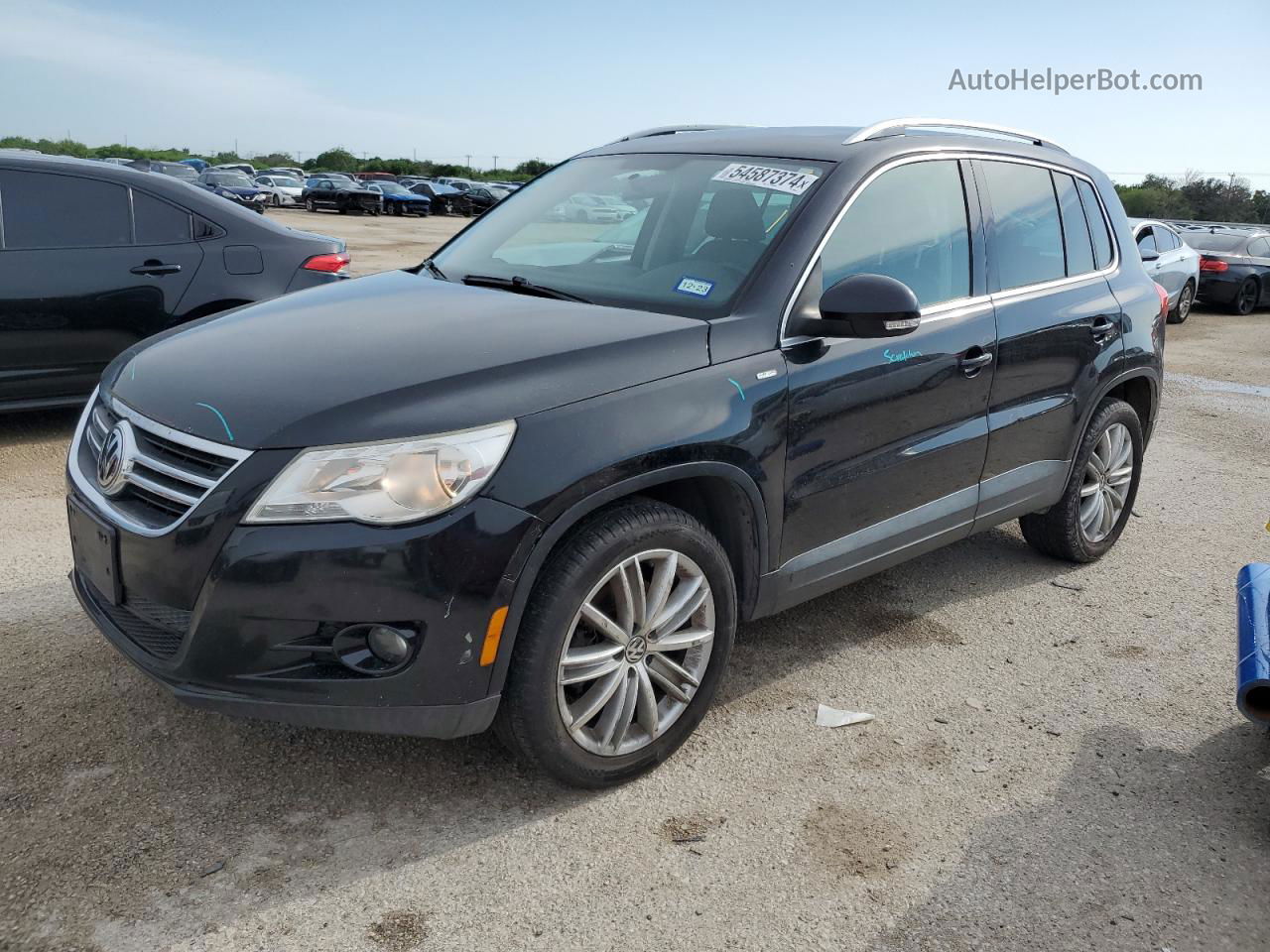 2010 Volkswagen Tiguan S Black vin: WVGAV7AX0AW524348