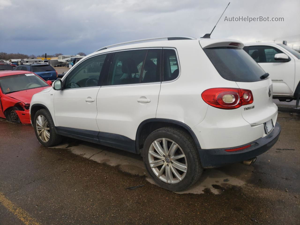 2010 Volkswagen Tiguan S White vin: WVGAV7AX0AW537696