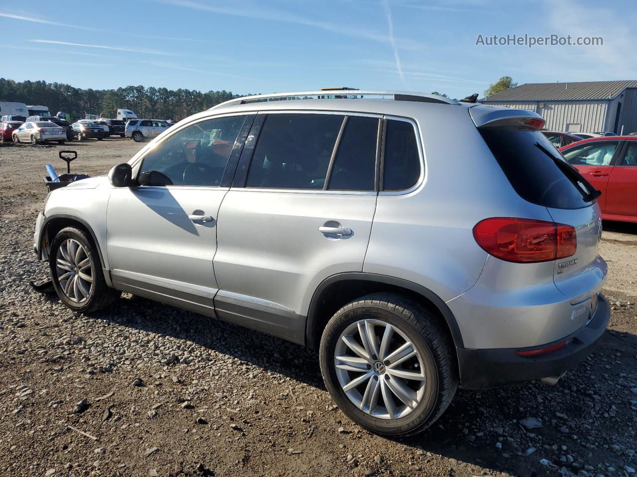 2016 Volkswagen Tiguan S Silver vin: WVGAV7AX0GW509695