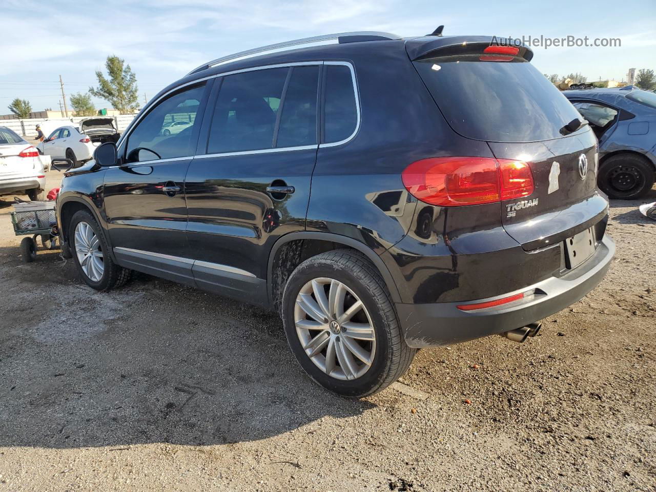 2016 Volkswagen Tiguan S Black vin: WVGAV7AX0GW527470