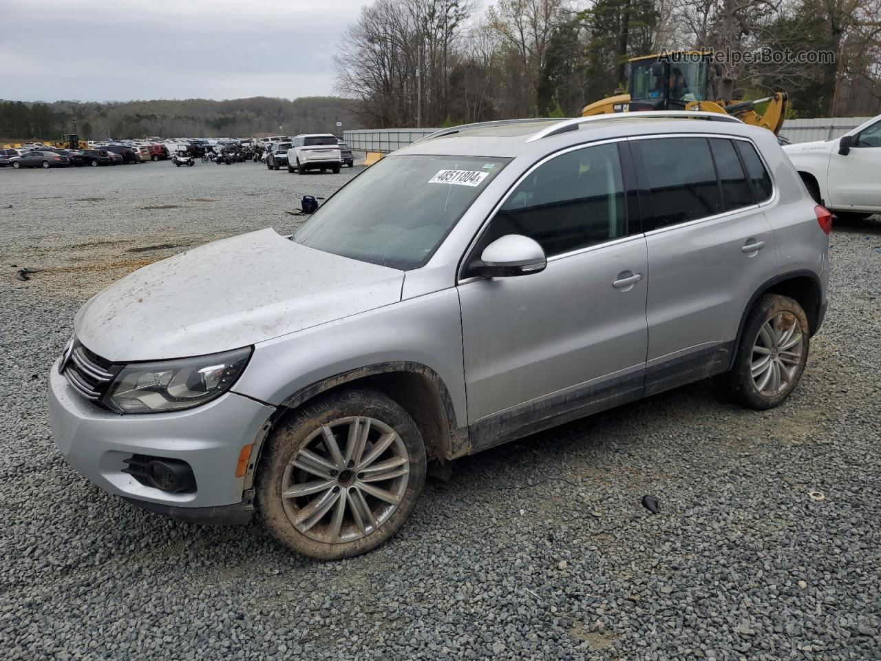 2016 Volkswagen Tiguan S Silver vin: WVGAV7AX0GW571579