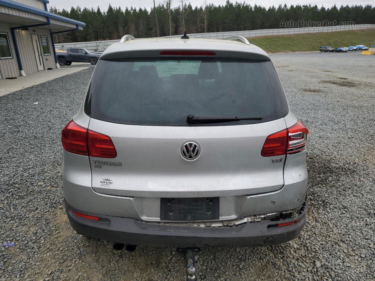 2016 Volkswagen Tiguan S Silver vin: WVGAV7AX0GW571579