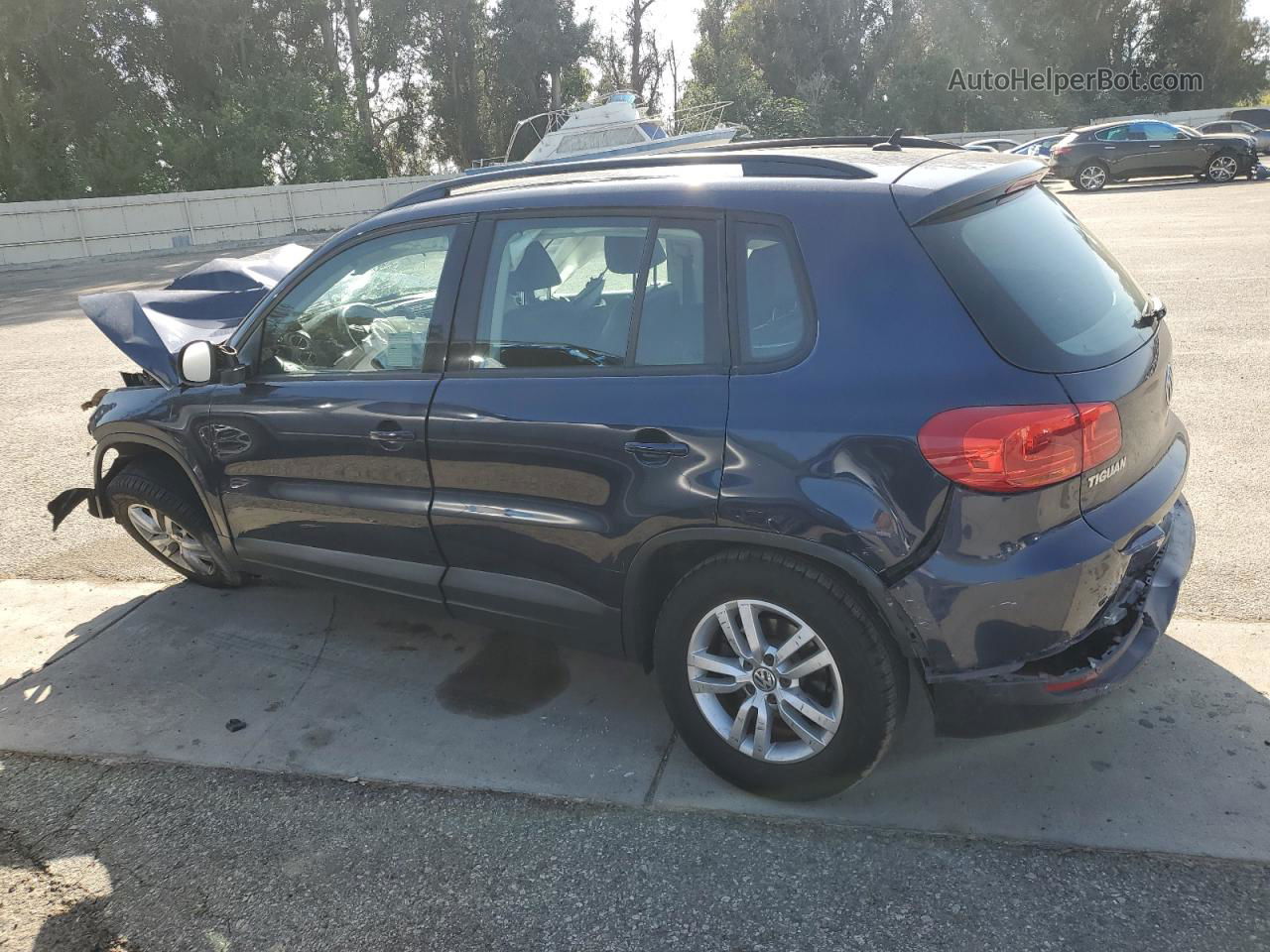 2016 Volkswagen Tiguan S Blue vin: WVGAV7AX0GW586079