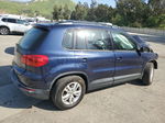 2016 Volkswagen Tiguan S Blue vin: WVGAV7AX0GW586079