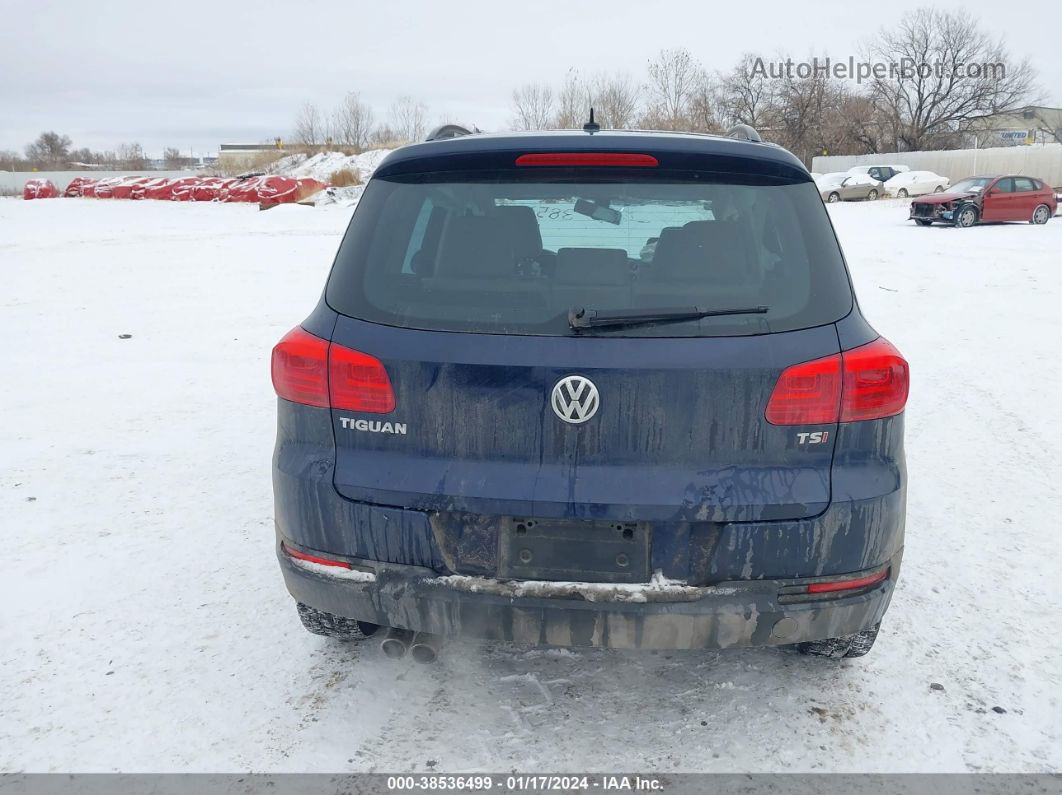 2016 Volkswagen Tiguan S Dark Blue vin: WVGAV7AX0GW601731