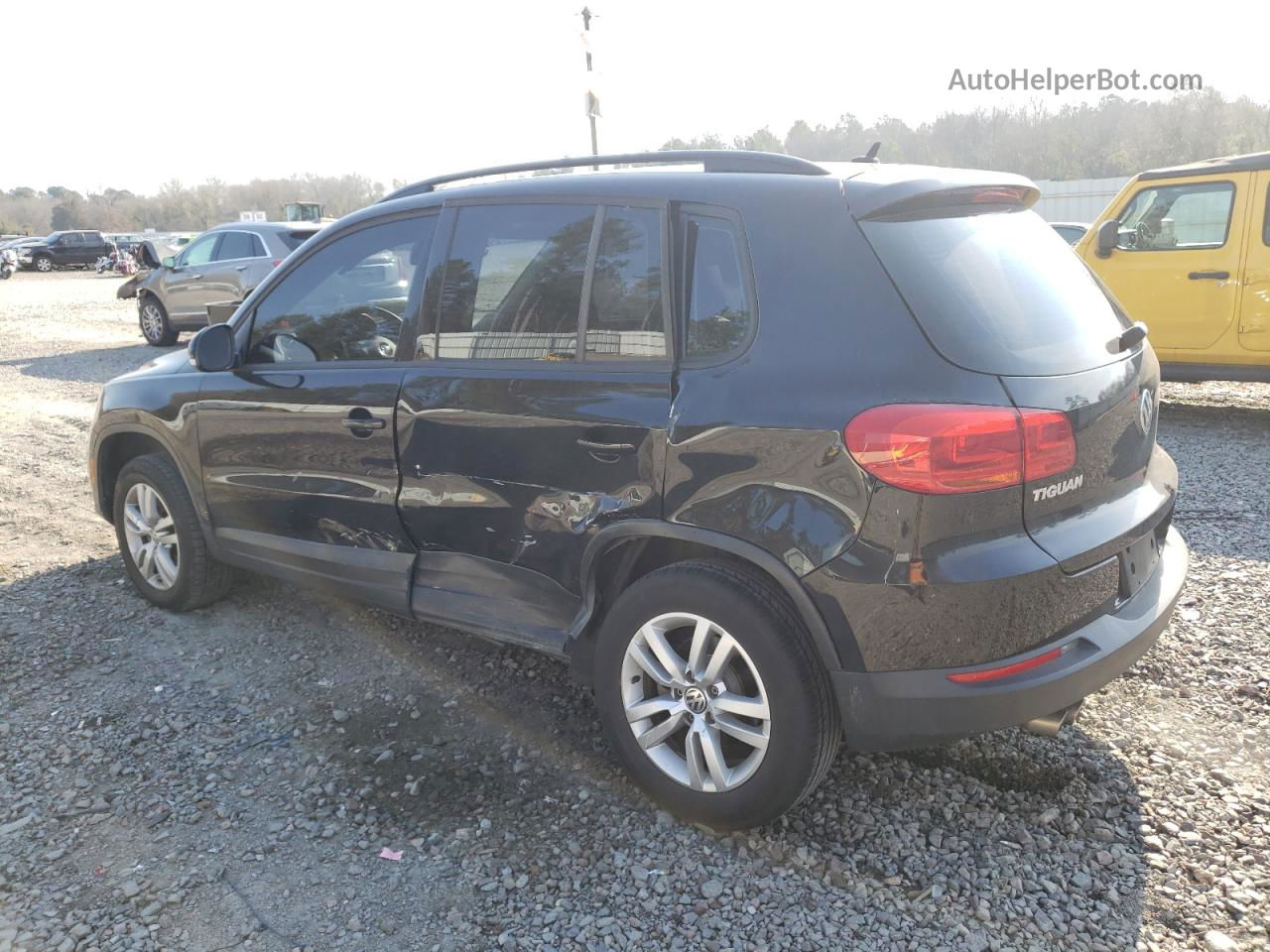 2016 Volkswagen Tiguan S Black vin: WVGAV7AX0GW609490