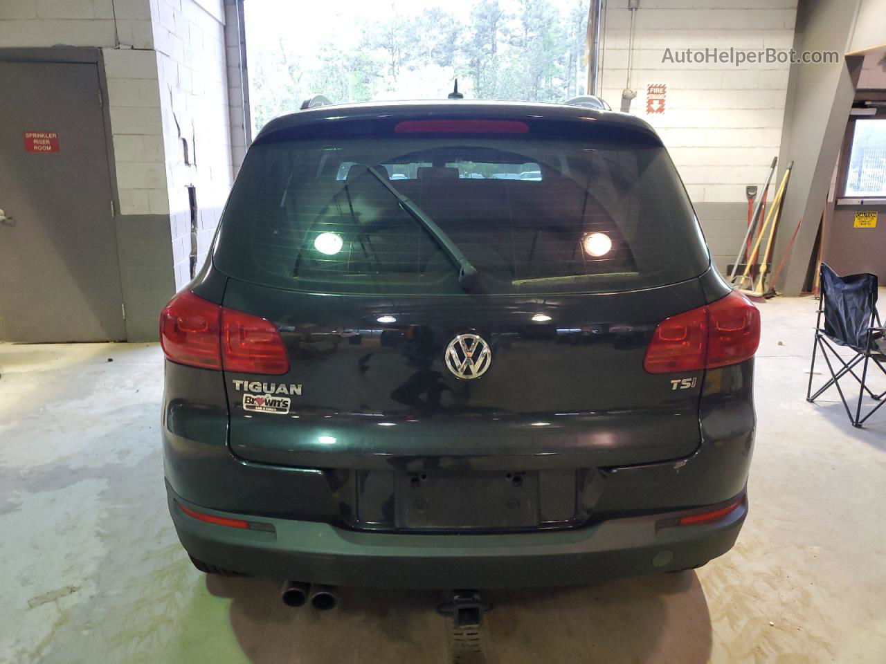 2016 Volkswagen Tiguan S Charcoal vin: WVGAV7AX0GW617878