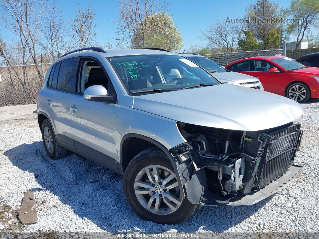 2017 Volkswagen Tiguan 2.0t S Silver vin: WVGAV7AX0HK001980