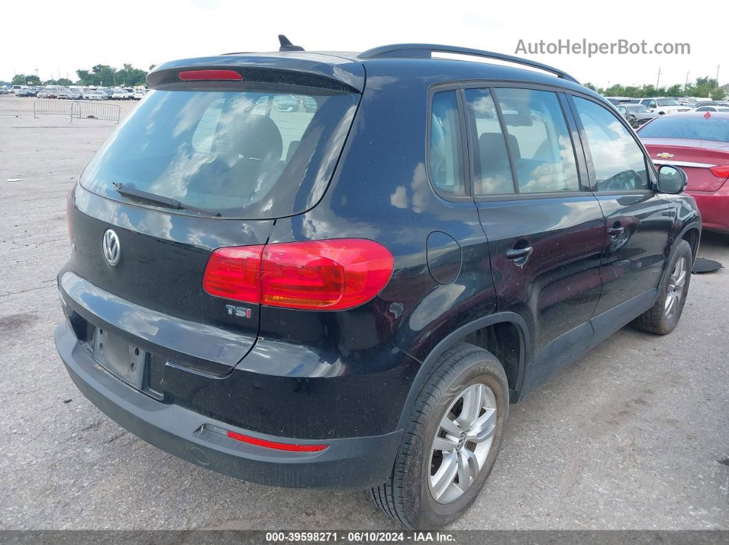 2017 Volkswagen Tiguan 2.0t/2.0t S Black vin: WVGAV7AX0HK002238