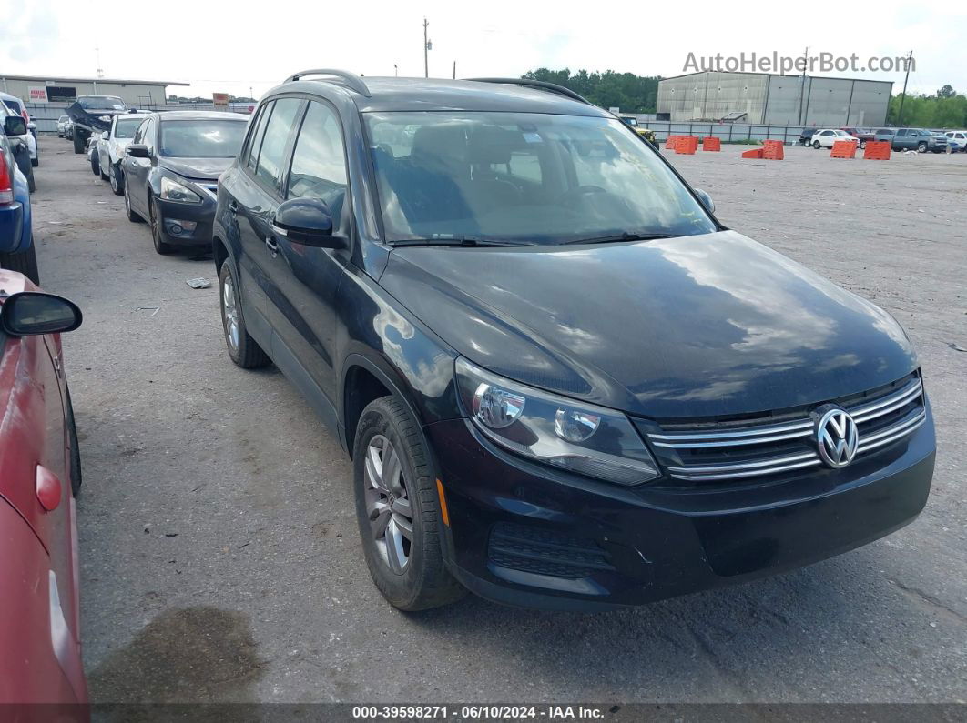 2017 Volkswagen Tiguan 2.0t/2.0t S Black vin: WVGAV7AX0HK002238