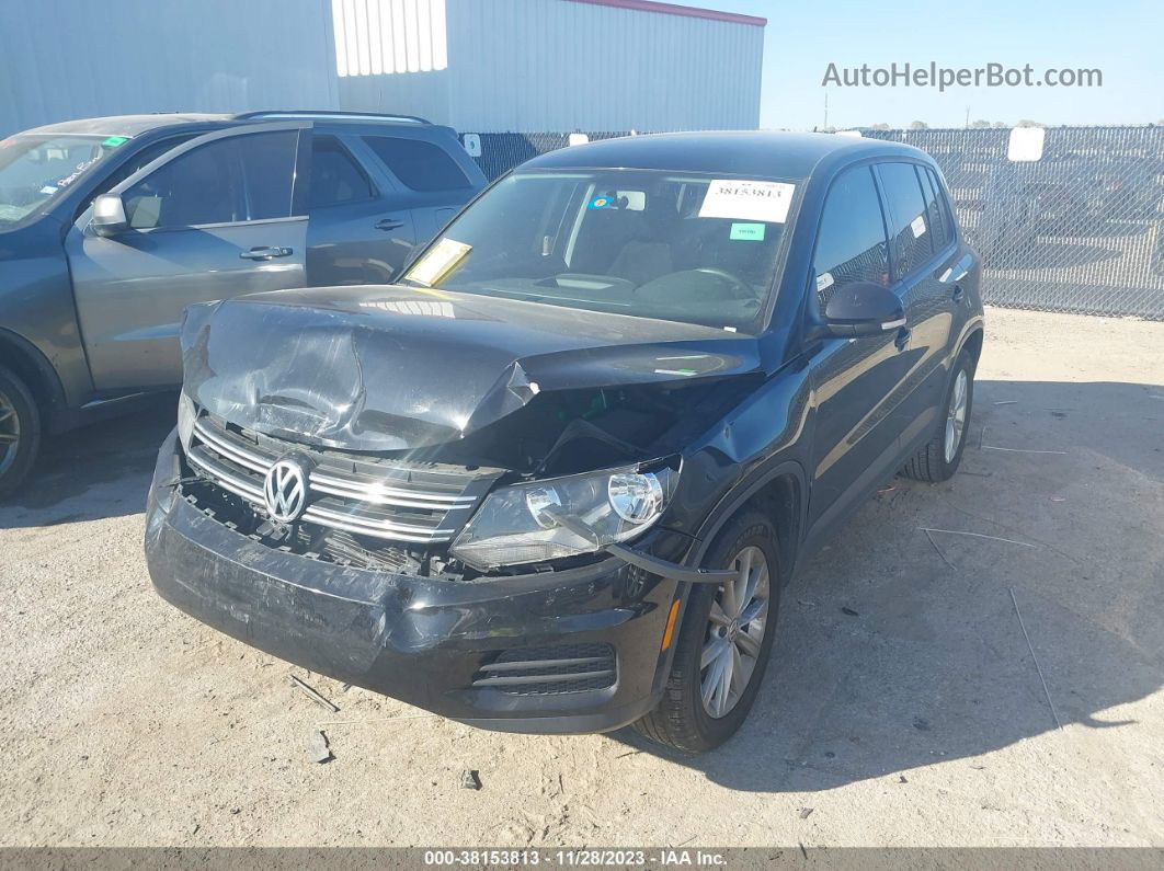 2017 Volkswagen Tiguan 2.0t/2.0t S Black vin: WVGAV7AX0HK044618