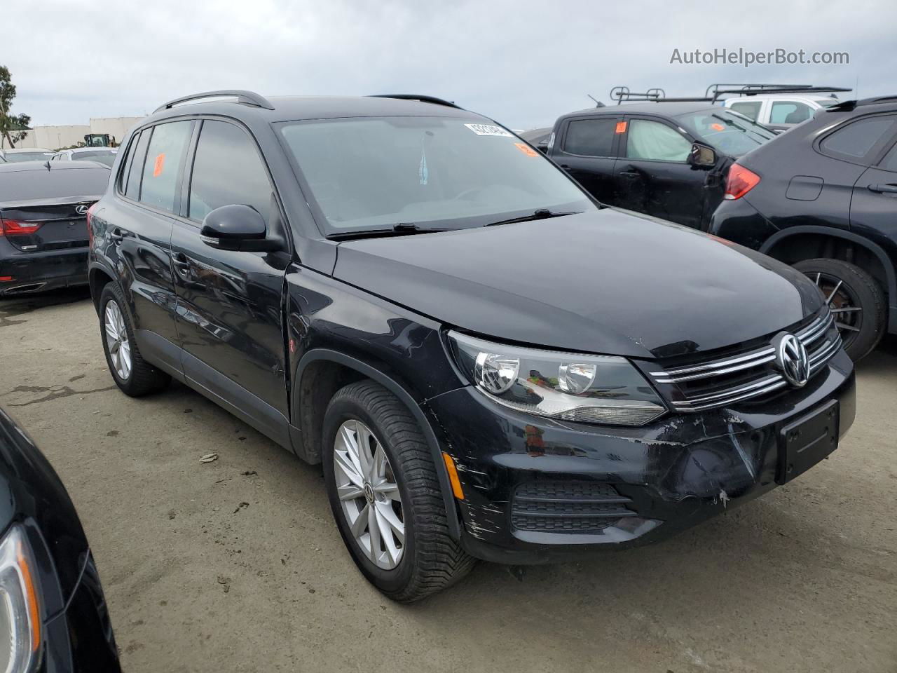 2017 Volkswagen Tiguan S Black vin: WVGAV7AX0HK049432