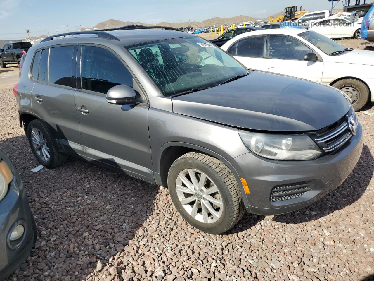 2018 Volkswagen Tiguan Limited  Charcoal vin: WVGAV7AX0JK002598