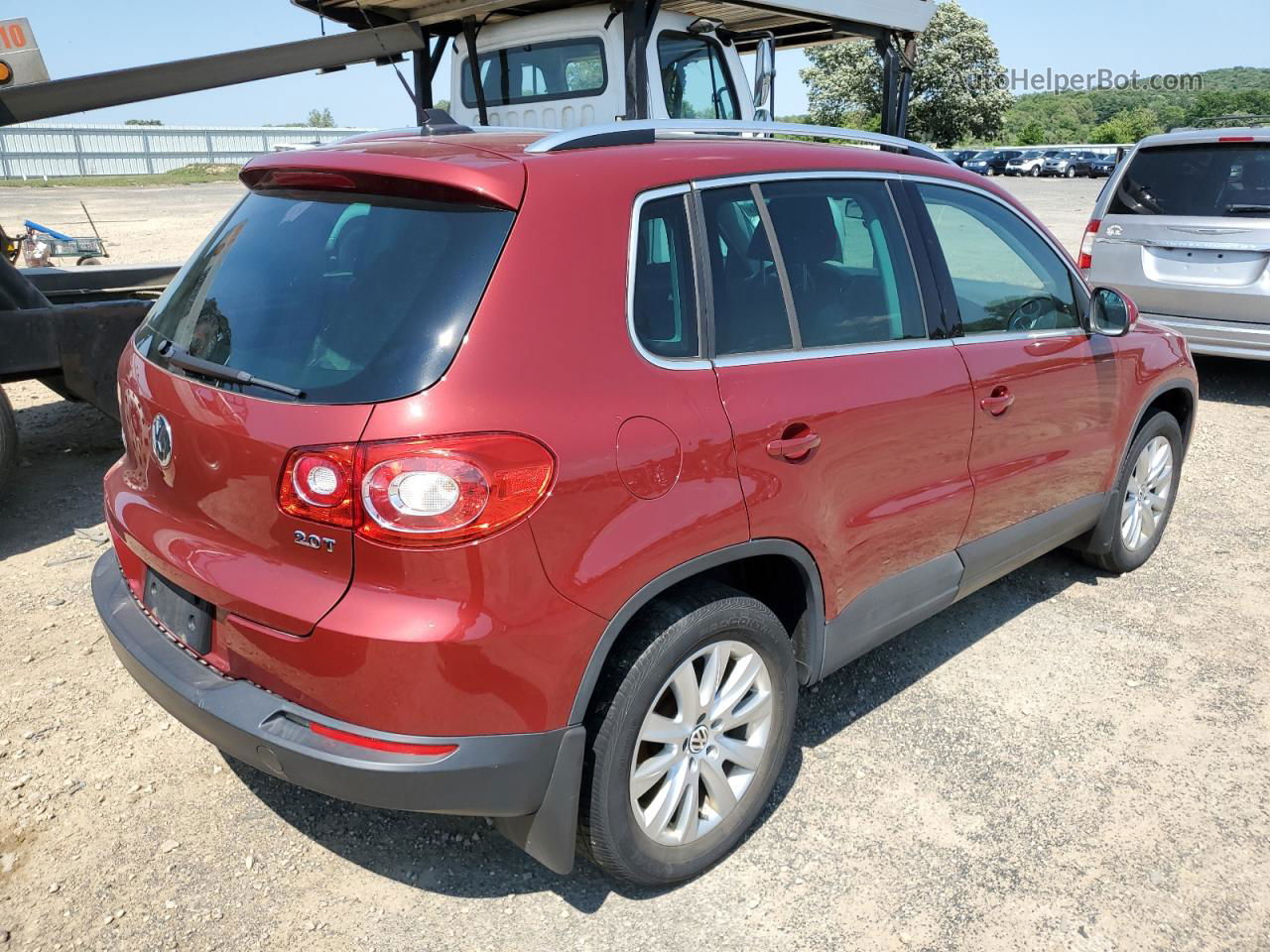 2010 Volkswagen Tiguan S Red vin: WVGAV7AX1AW001422