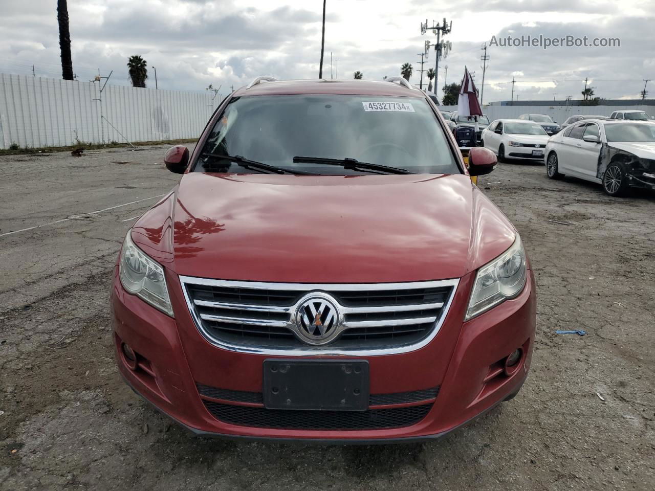 2010 Volkswagen Tiguan S Red vin: WVGAV7AX1AW004210