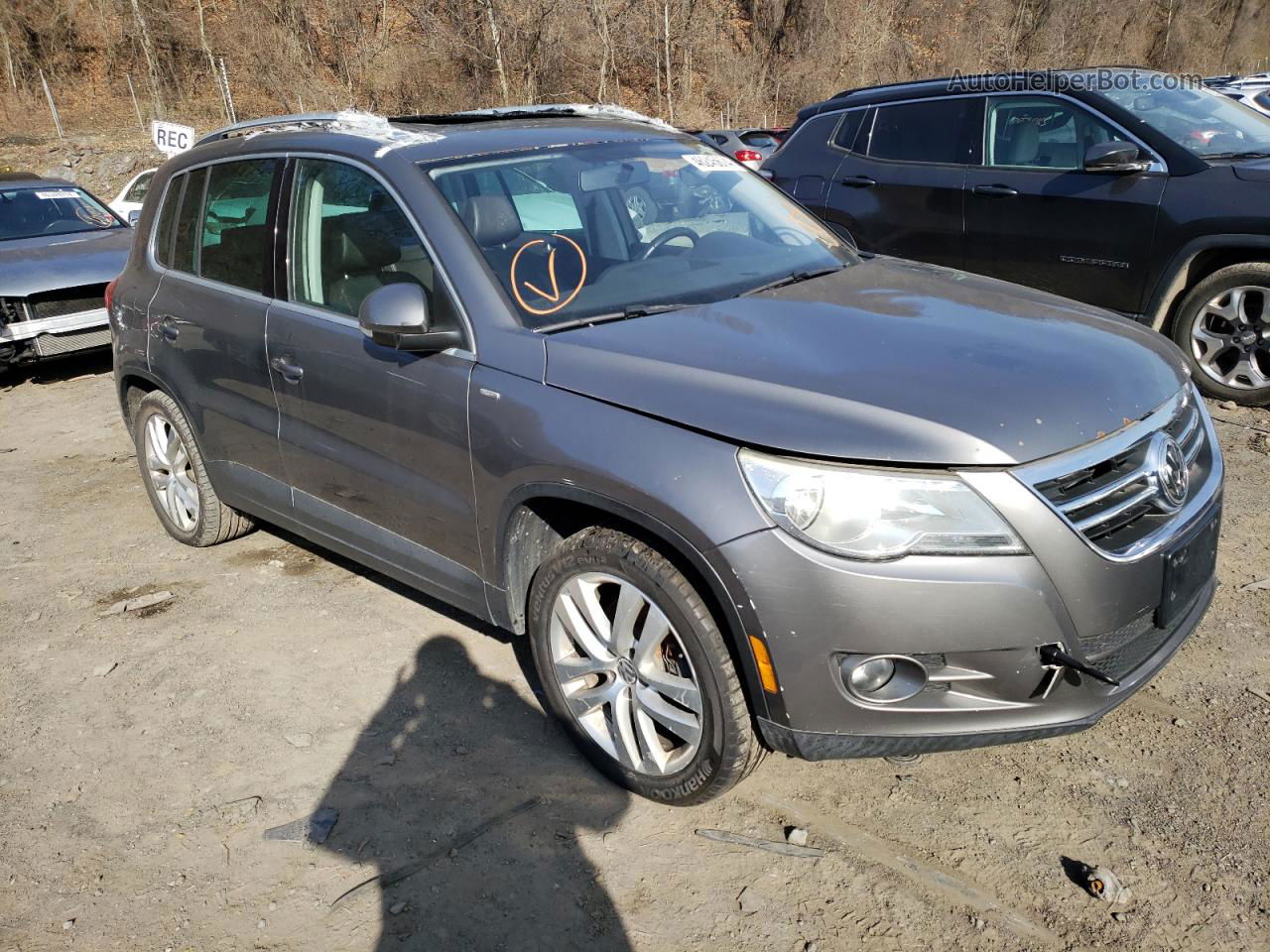 2010 Volkswagen Tiguan S Gray vin: WVGAV7AX1AW515626