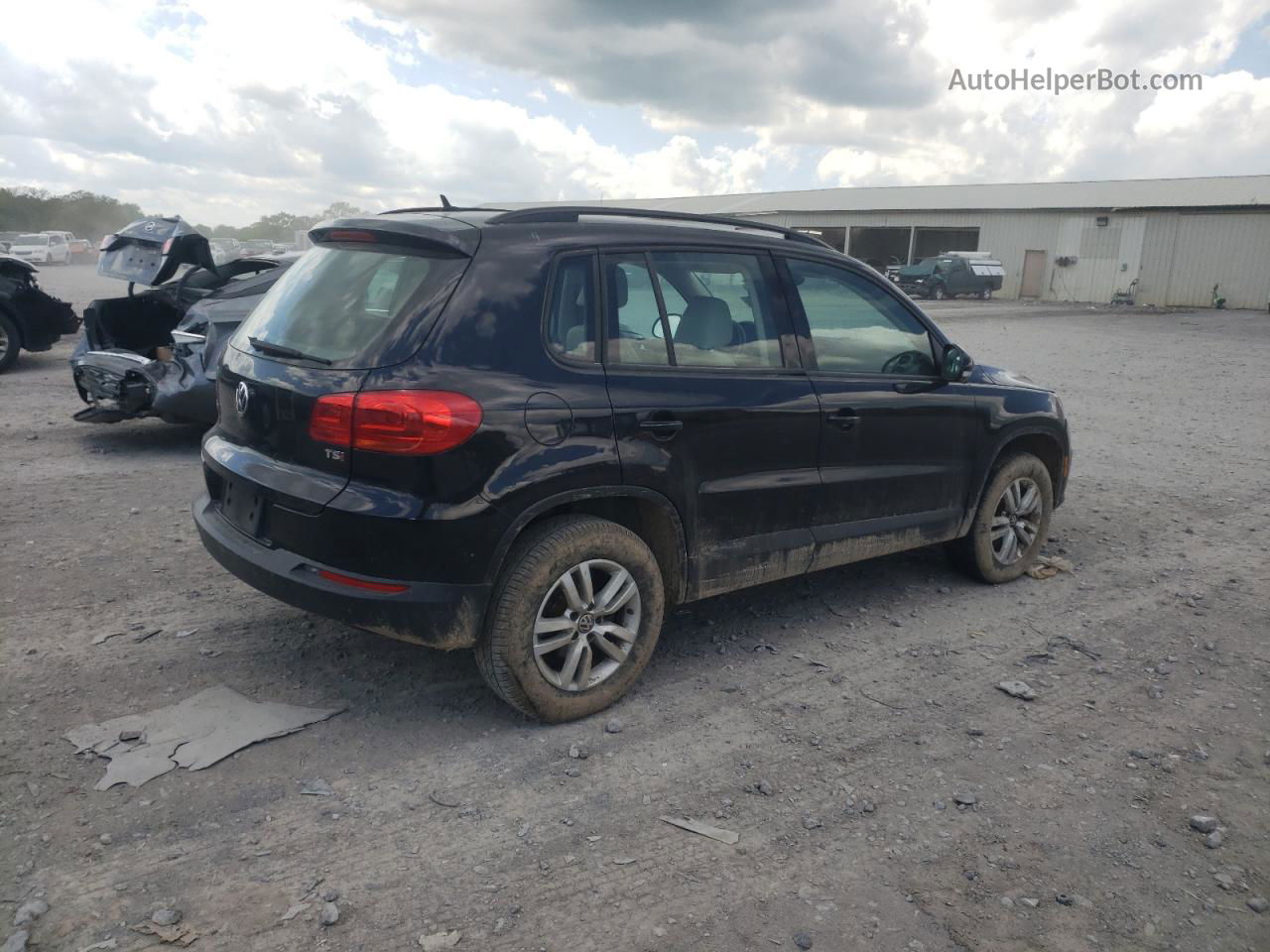 2016 Volkswagen Tiguan S Black vin: WVGAV7AX1GW517885