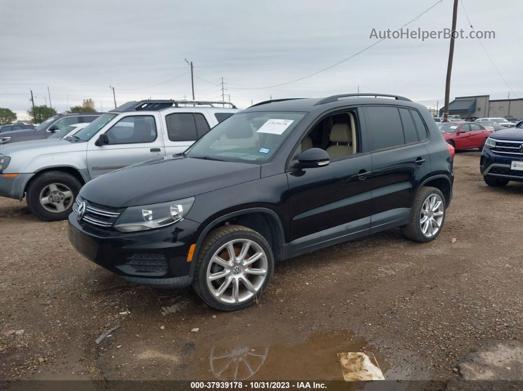 2016 Volkswagen Tiguan S Black vin: WVGAV7AX1GW519667