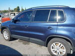 2016 Volkswagen Tiguan S Dark Blue vin: WVGAV7AX1GW558453