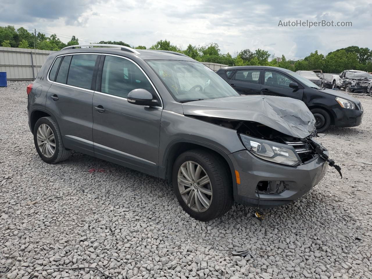 2016 Volkswagen Tiguan S Gray vin: WVGAV7AX1GW577424