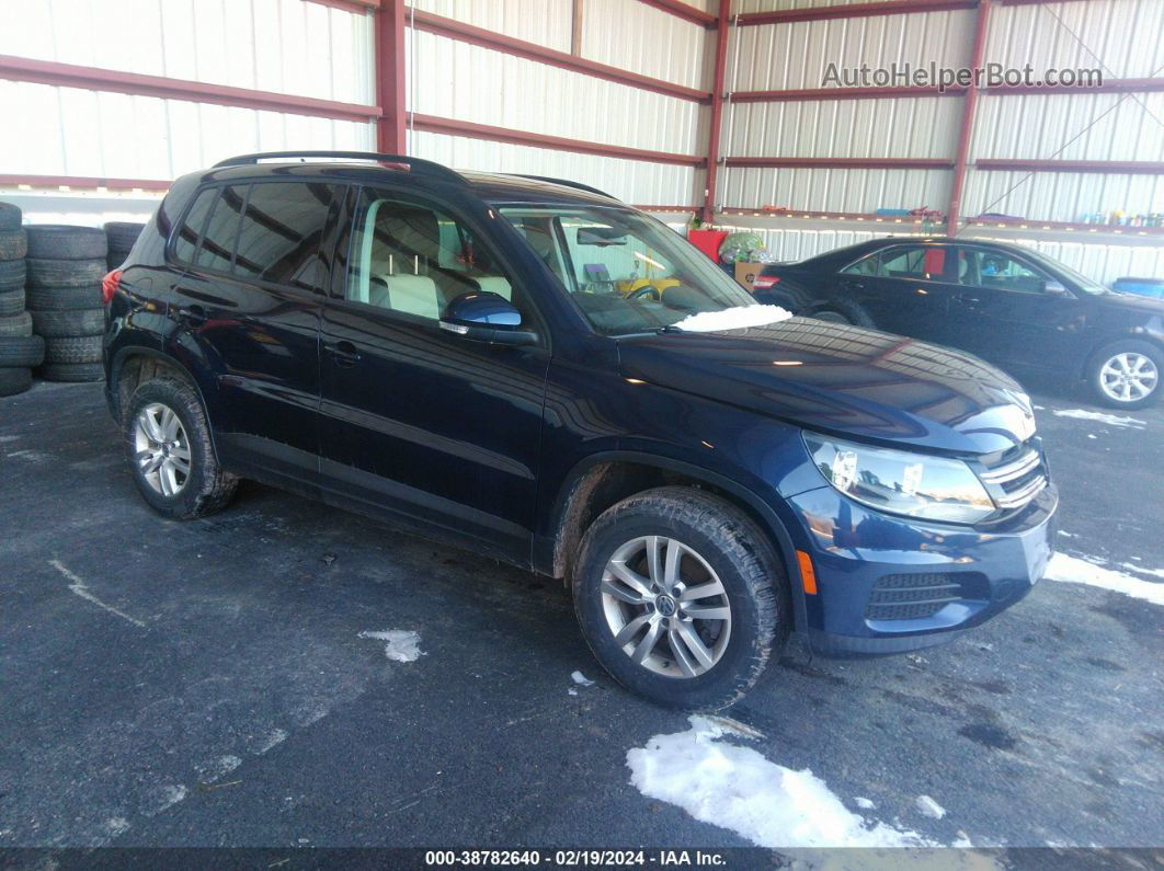 2016 Volkswagen Tiguan S Navy vin: WVGAV7AX1GW580243