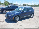 2016 Volkswagen Tiguan Se Blue vin: WVGAV7AX1GW590819