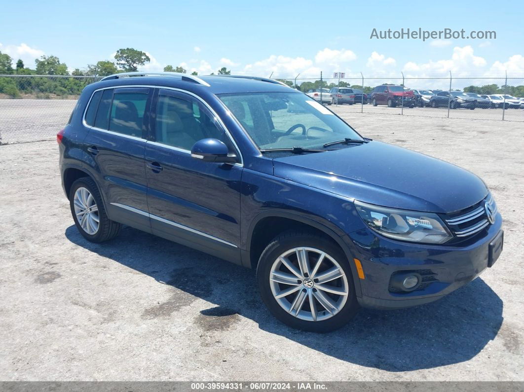 2016 Volkswagen Tiguan Se Blue vin: WVGAV7AX1GW590819