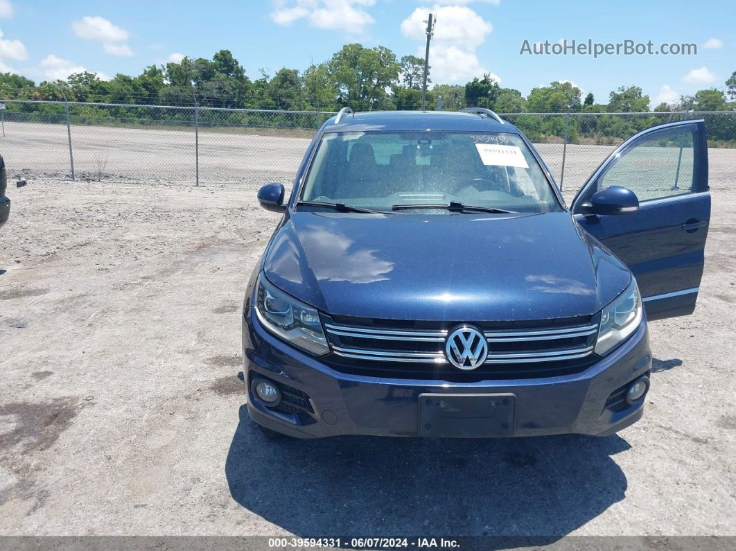 2016 Volkswagen Tiguan Se Blue vin: WVGAV7AX1GW590819