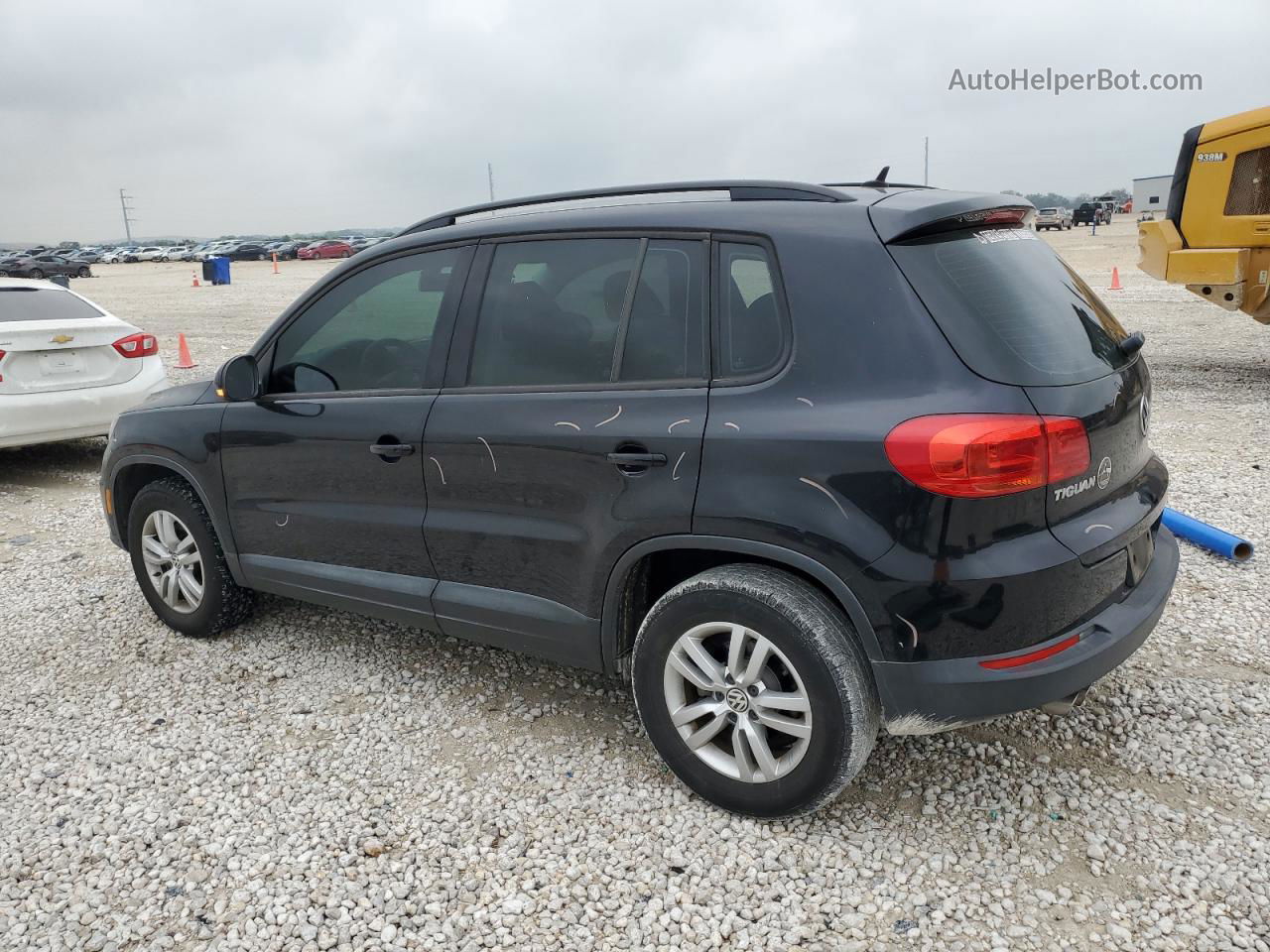 2016 Volkswagen Tiguan S Black vin: WVGAV7AX1GW603651