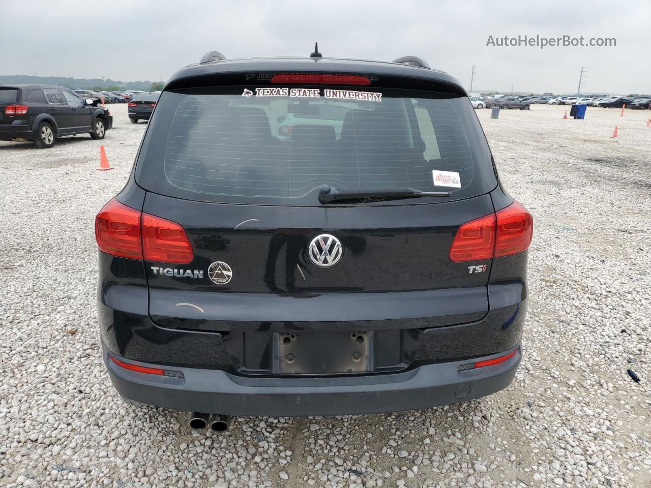 2016 Volkswagen Tiguan S Black vin: WVGAV7AX1GW603651