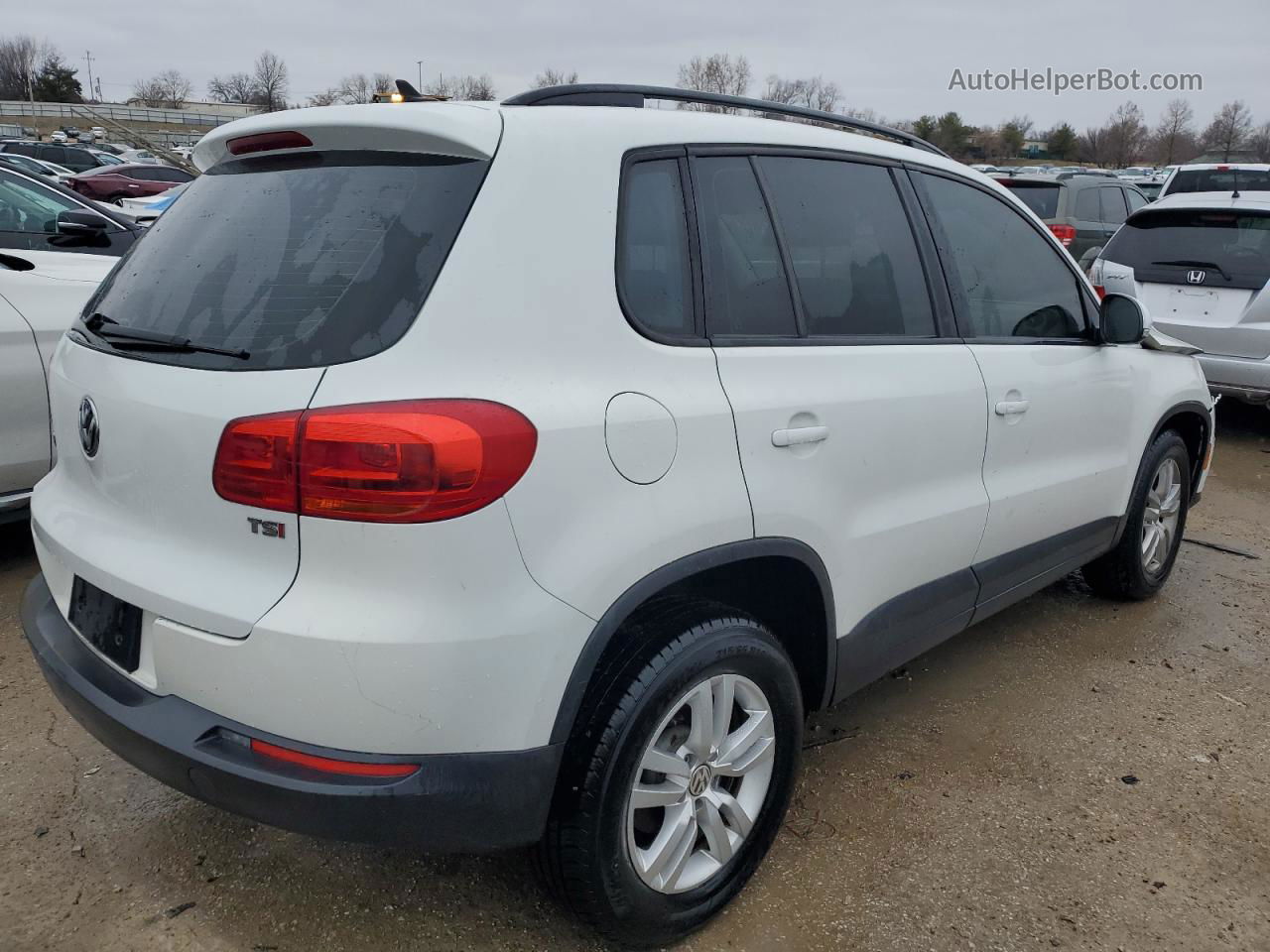 2017 Volkswagen Tiguan S White vin: WVGAV7AX1HK001731