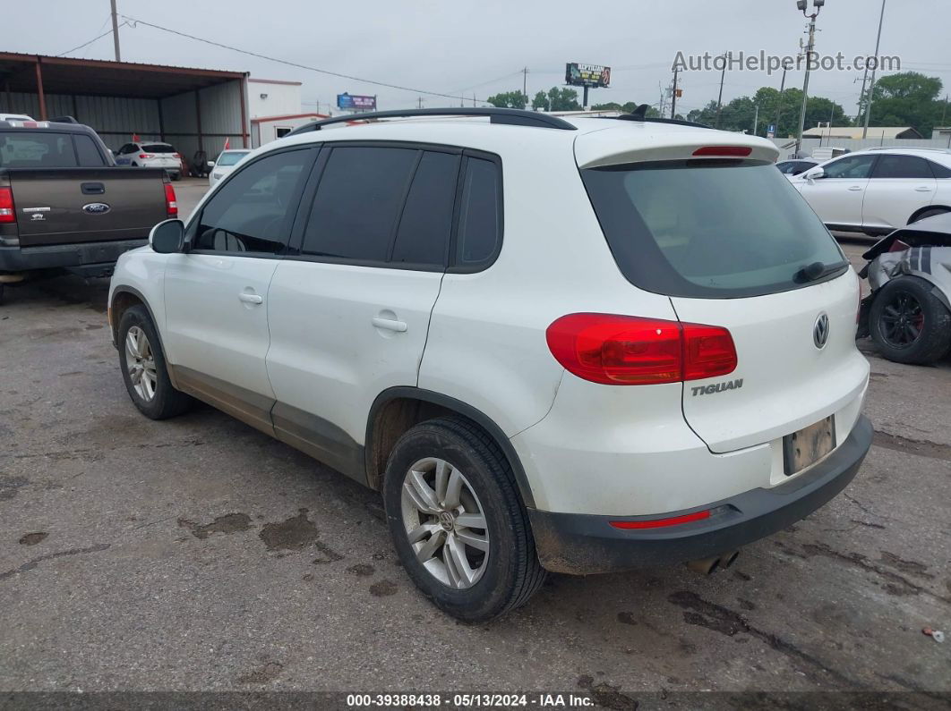 2017 Volkswagen Tiguan 2.0t/2.0t S White vin: WVGAV7AX1HK023437