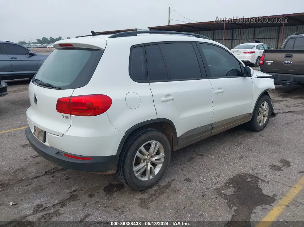 2017 Volkswagen Tiguan 2.0t/2.0t S White vin: WVGAV7AX1HK023437