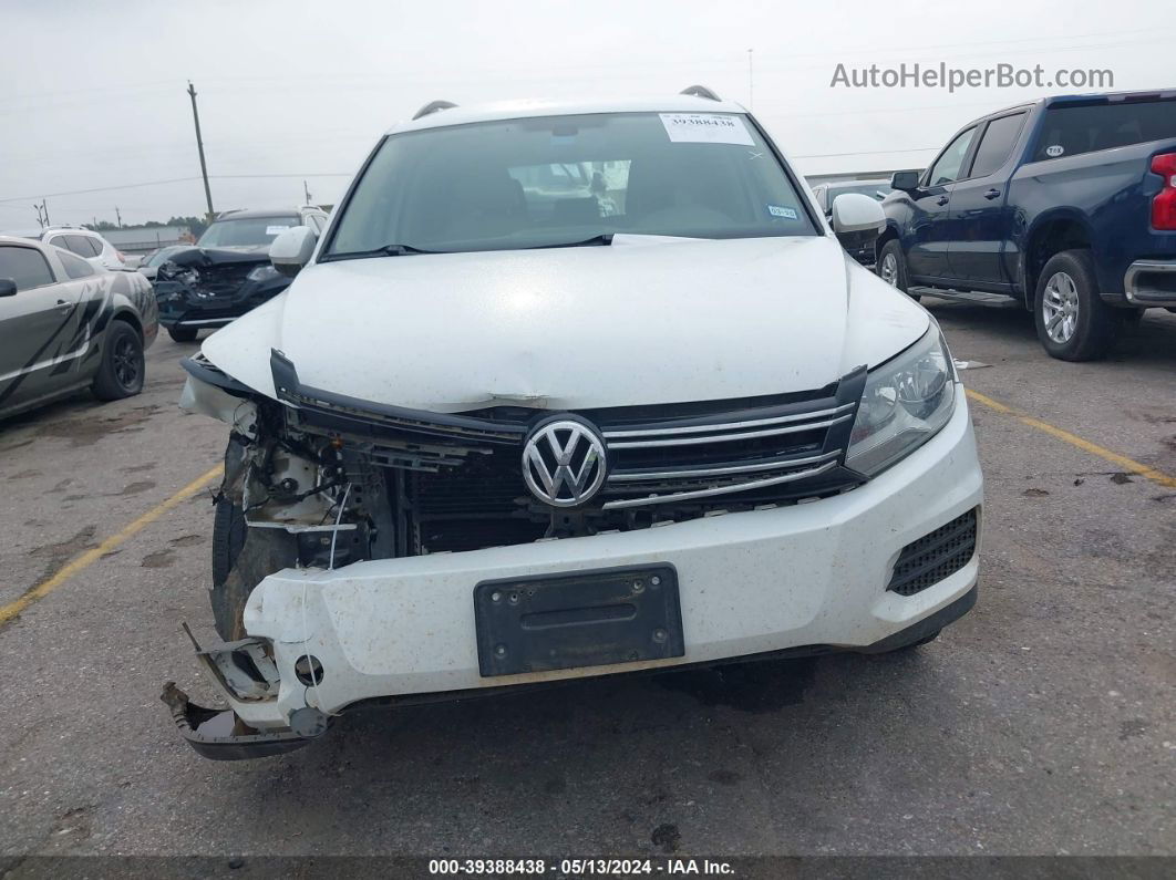 2017 Volkswagen Tiguan 2.0t/2.0t S White vin: WVGAV7AX1HK023437