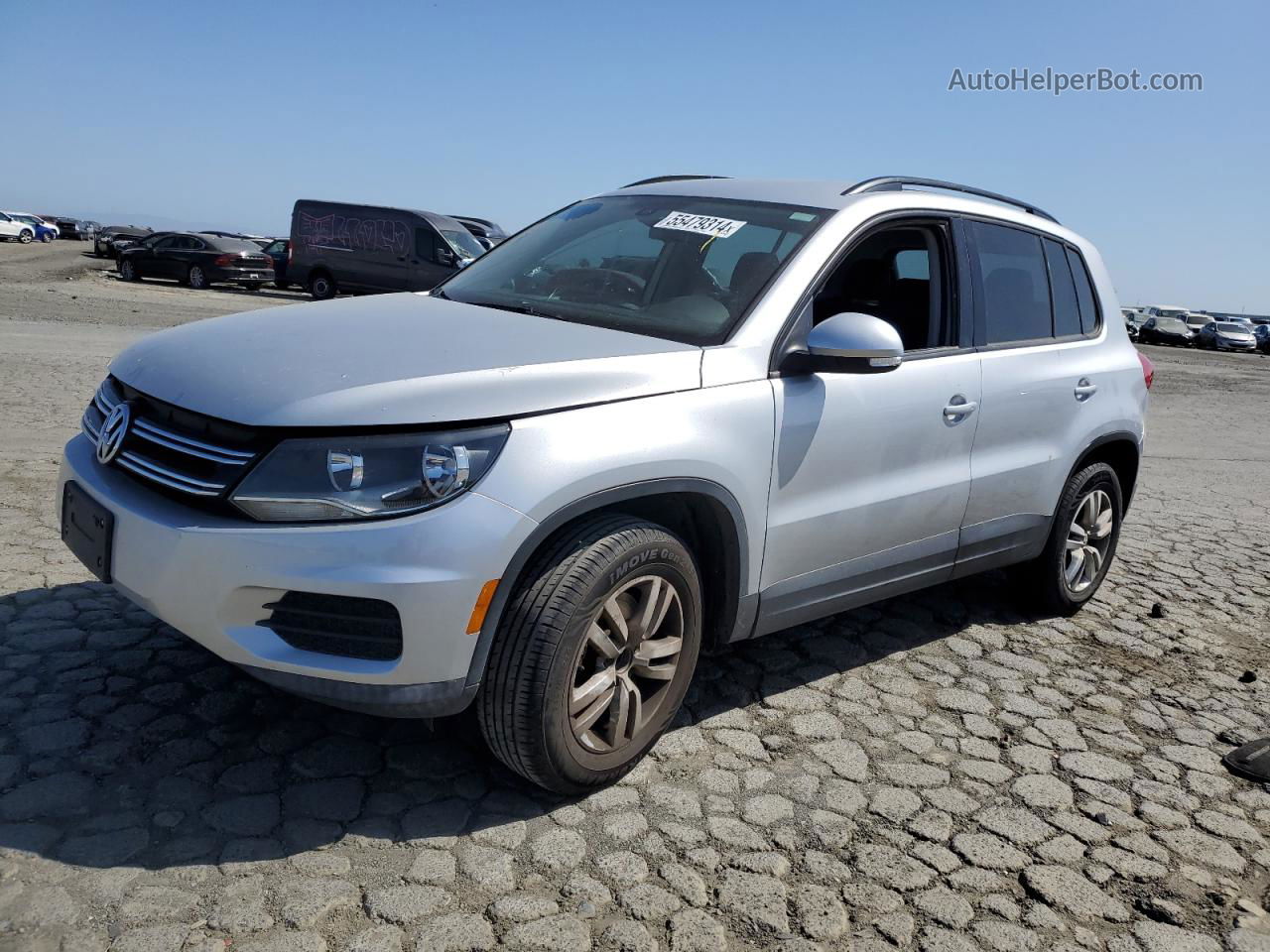 2017 Volkswagen Tiguan S Silver vin: WVGAV7AX1HK027391