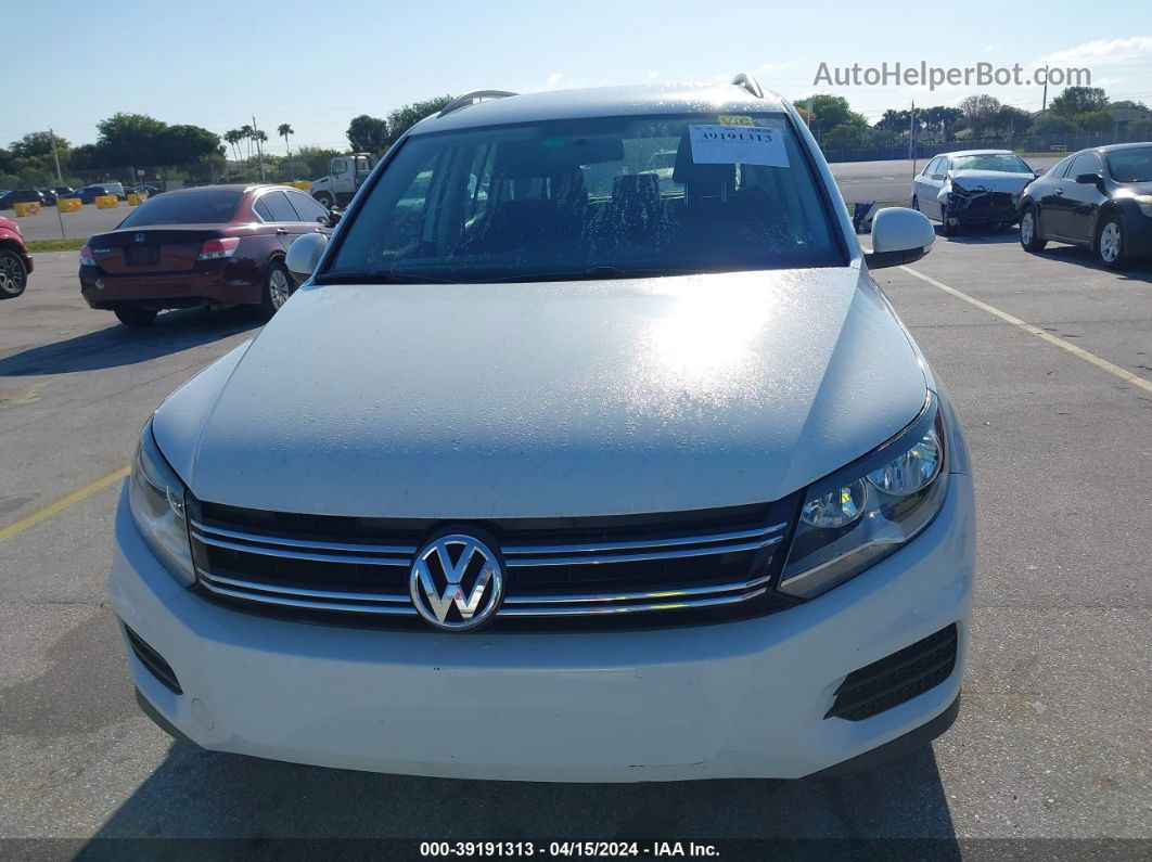 2017 Volkswagen Tiguan 2.0t/2.0t S White vin: WVGAV7AX1HK047883