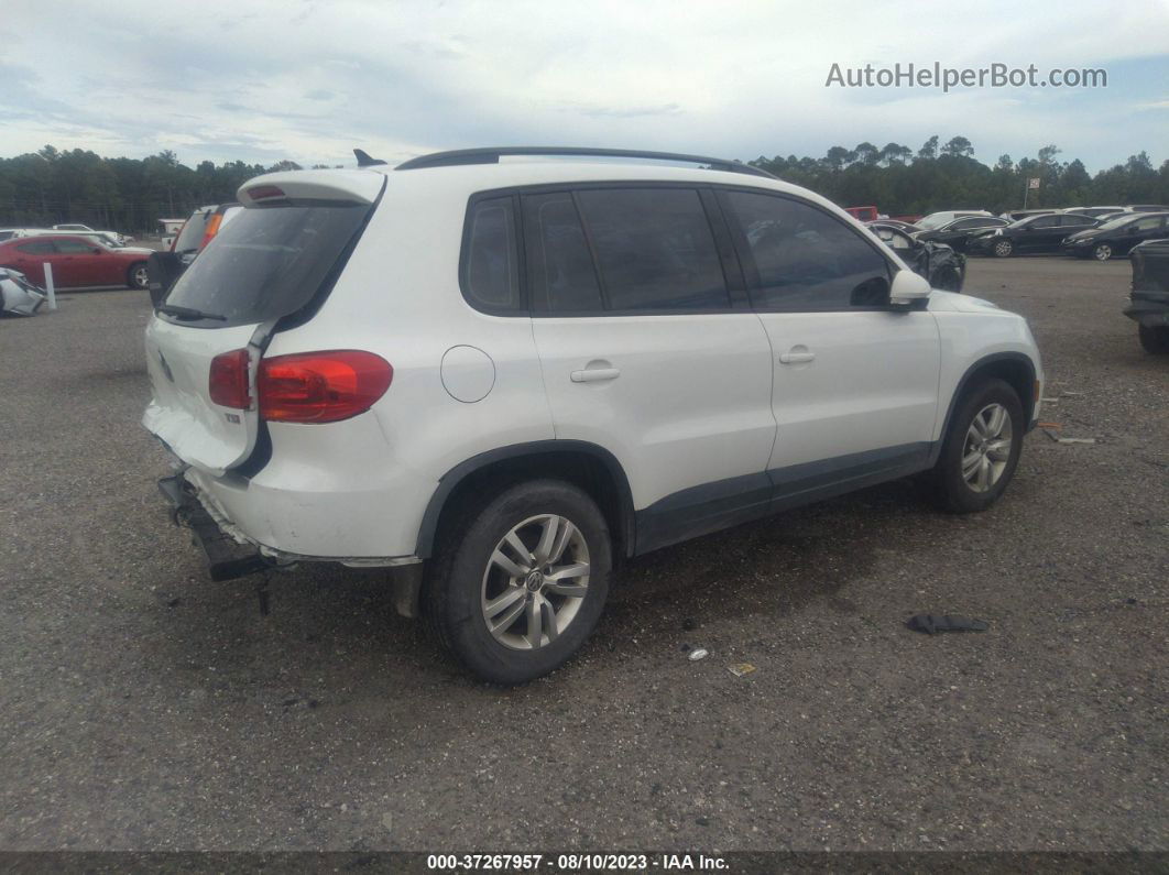 2017 Volkswagen Tiguan   White vin: WVGAV7AX1HW513546