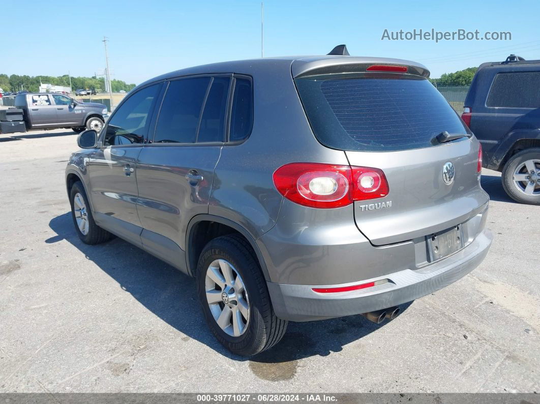 2010 Volkswagen Tiguan S Gray vin: WVGAV7AX2AW000621