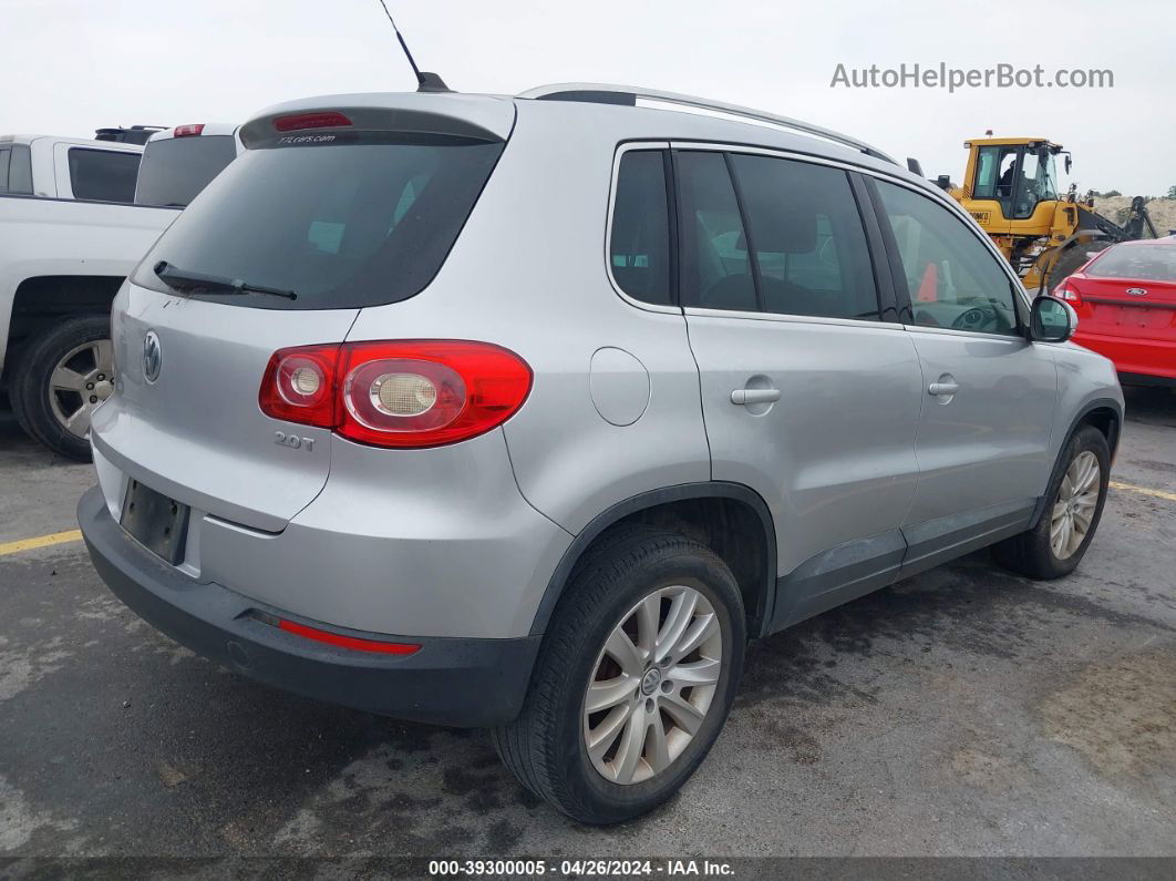 2010 Volkswagen Tiguan Se Silver vin: WVGAV7AX2AW503307