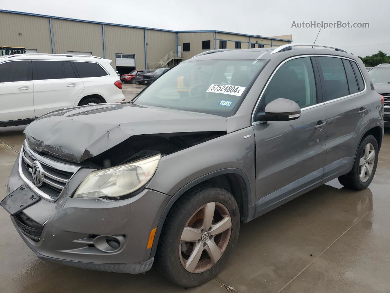 2010 Volkswagen Tiguan S Gray vin: WVGAV7AX2AW520656