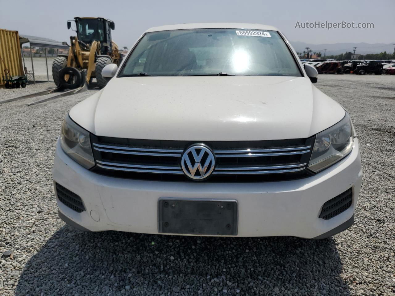 2013 Volkswagen Tiguan S White vin: WVGAV7AX2DW529538