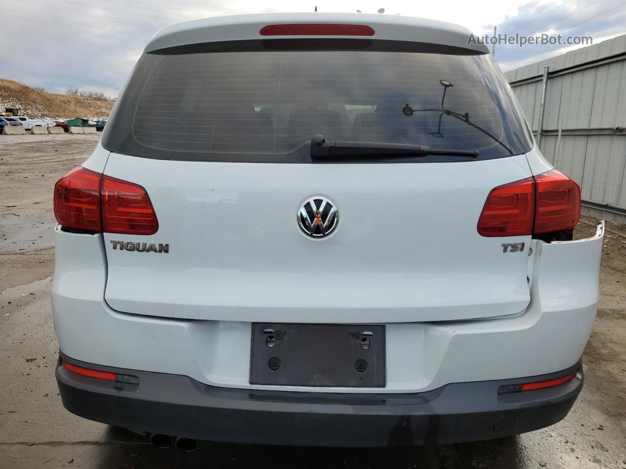 2016 Volkswagen Tiguan S Белый vin: WVGAV7AX2GW517801